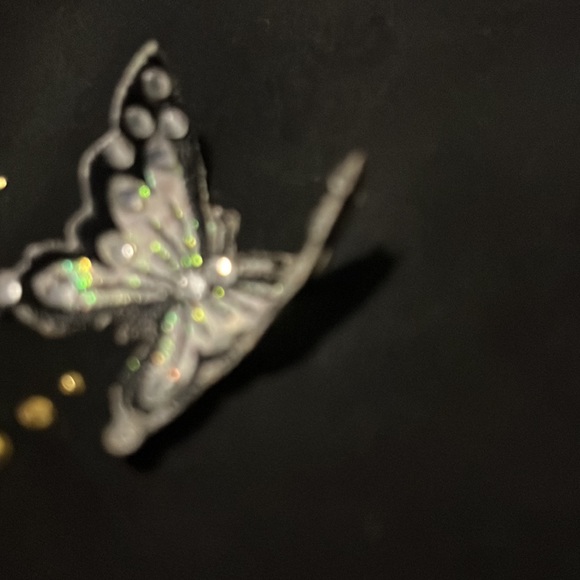 Talk of the Walk, Atlantic City Vintage sleeveless top size medium butterfly 3-d - Picture 3 of 6